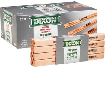 19872 - Dixon Carpenter Pencils Med Red  Lead