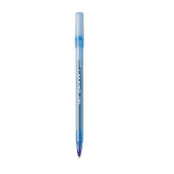 20130 - BIC Round Stic  - Blue Fine Pens