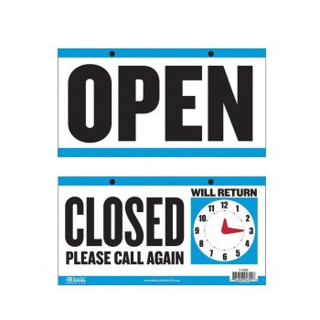 4399- Open/Closed and Will Return Sign