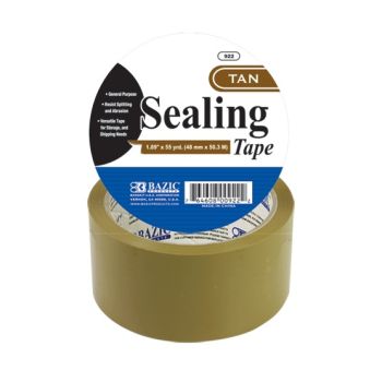  922 -Bazic Sealing Tape, Tan, 1.88'' x 54.6''