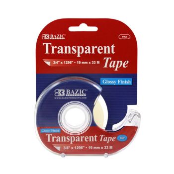 912 - Bazic Transparent Tape ''3/4 x 1296'' 
