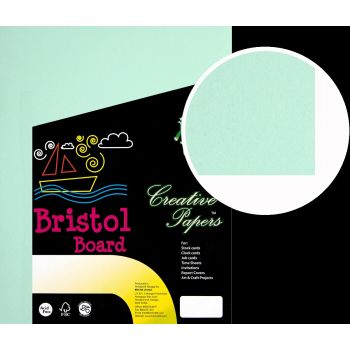 Bristol Board Green, 8 1/2 x 11, - 100 sheets, 180 GSM
