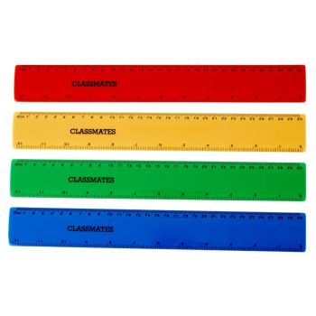 Classmates Colored Ruler - 30cm/mm/inch
