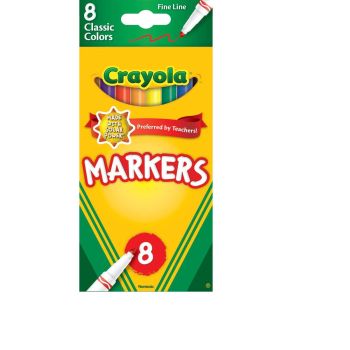 58-7709 Crayola Markers 8 Fine Line