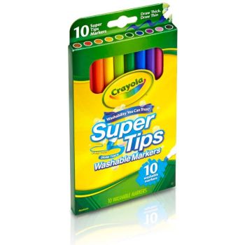 58-8610 Crayola Super Tip Washable Markers - 10