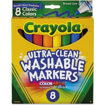 58-7808 Crayola Ultra Clean Washable Markers Color Max 8