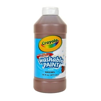 Crayola Washable Nontoxic Brown Paint