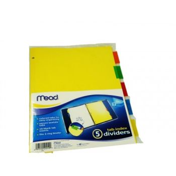 Mead 5 Tabbed Index Dividers