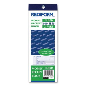 8L800 Rediform Money Receipt Book
