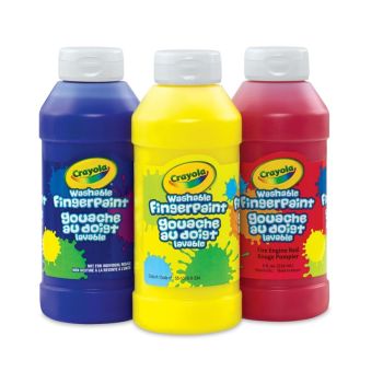 Crayola Washable Finger Paint 3 bottles 8FL oz (236ml)