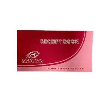 Scholar 50 Sheets Receipt Book - 6 /1/2 x 4 