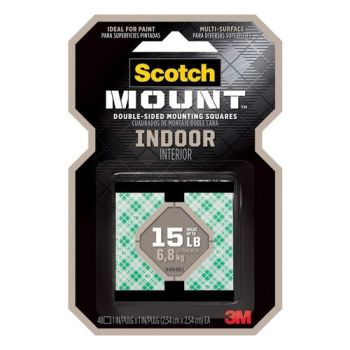 Scotch Double Sided Mounting Tape - Square 1" x 1"
