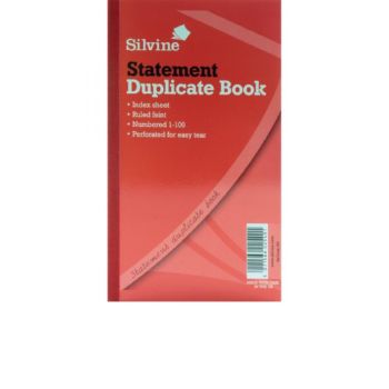 609- Silvine Statement Duplicate Book